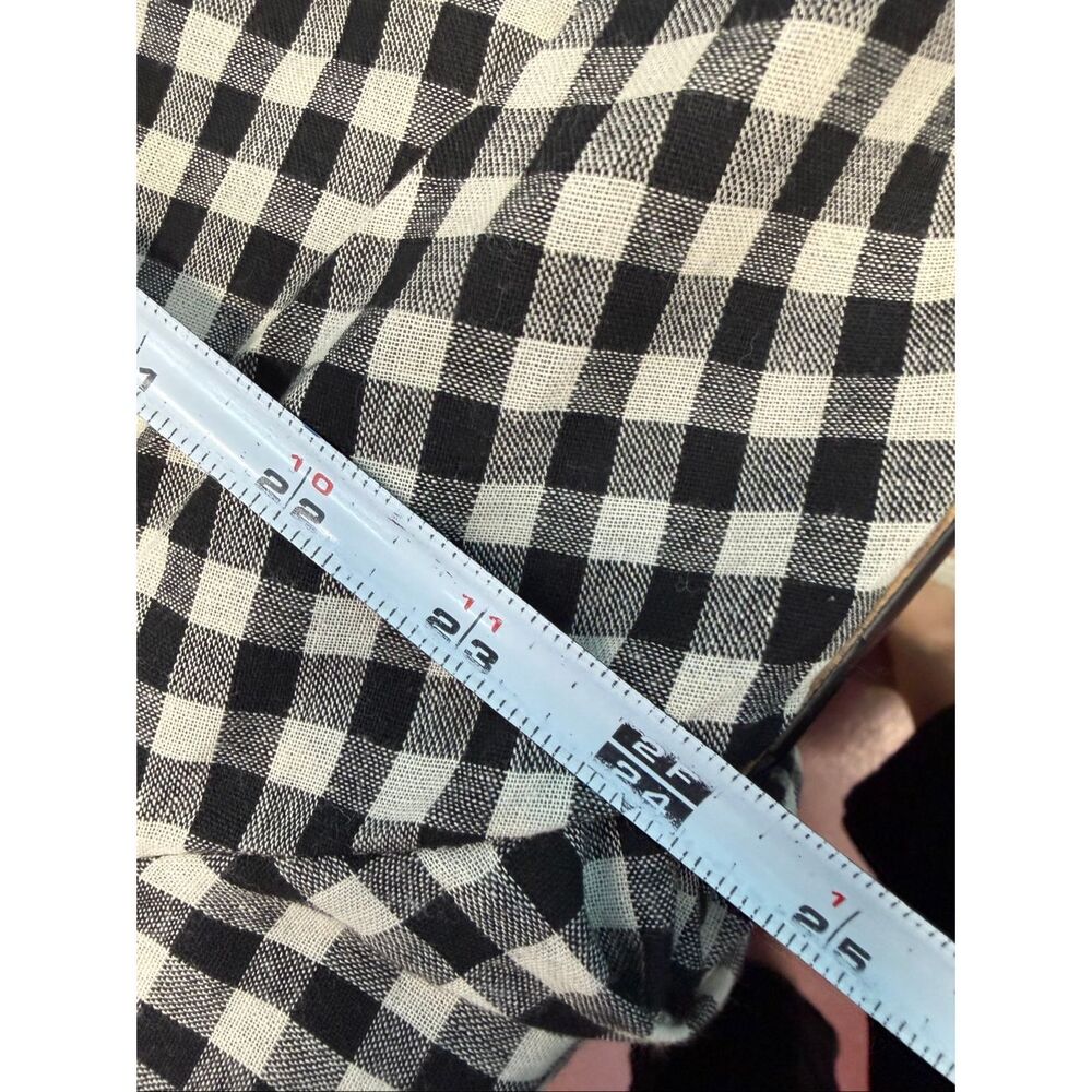 Buykud Black and white Gingham Check pullover Blouse Women’s Size XL NEW WITH TA - Picture 8 of 9